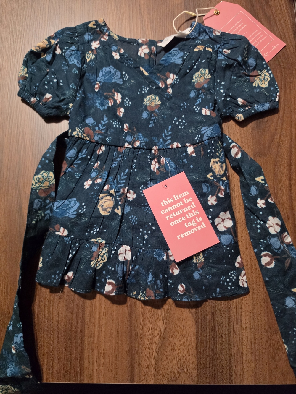 Ivy City Co Baby Antoinette Navy Floral Girls Dress